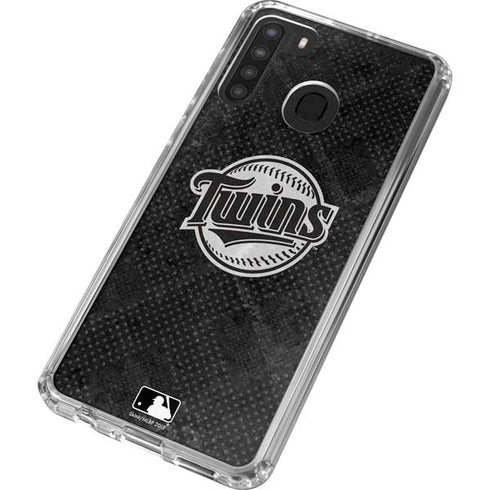 MLB Minnesota Twins Dark Wash Galaxy A21 Clear Case