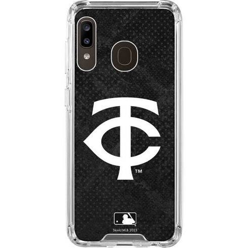 MLB Minnesota Twins Dark Wash Galaxy A30 Clear Case