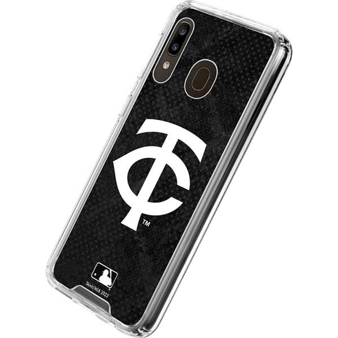 MLB Minnesota Twins Dark Wash Galaxy A30 Clear Case