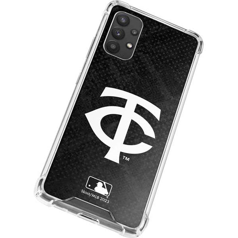 MLB Minnesota Twins Dark Wash Galaxy A32 5G Clear Case