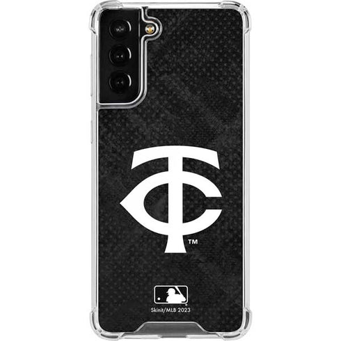 MLB Minnesota Twins Dark Wash Galaxy S21 FE Clear Case