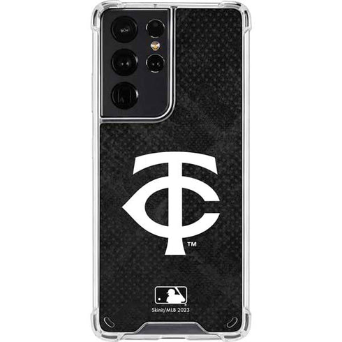 MLB Minnesota Twins Dark Wash Galaxy S21 Ultra 5G Clear Case
