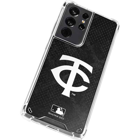 MLB Minnesota Twins Dark Wash Galaxy S21 Ultra 5G Clear Case