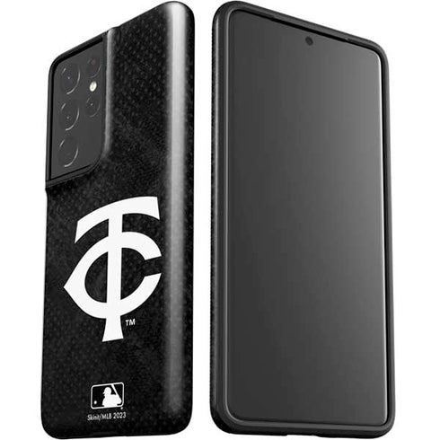 MLB Minnesota Twins Dark Wash Galaxy S21 Ultra 5G Pro Case