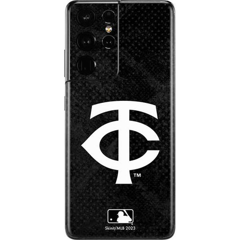 MLB Minnesota Twins Dark Wash Galaxy S21 Ultra 5G Skin