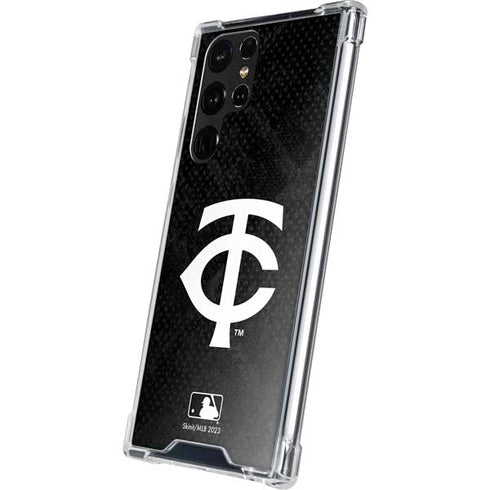 MLB Minnesota Twins Dark Wash Galaxy S22 Ultra Clear Case