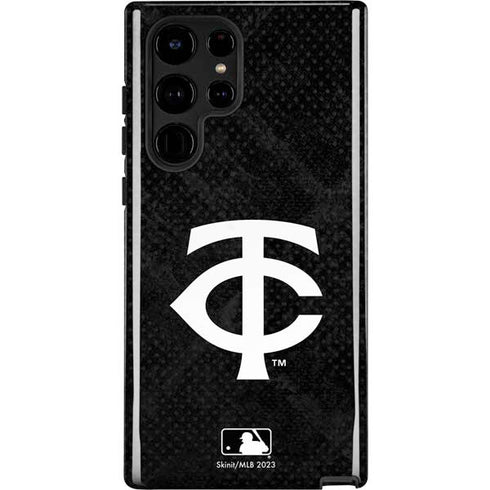 MLB Minnesota Twins Dark Wash Galaxy S22 Ultra Pro Case