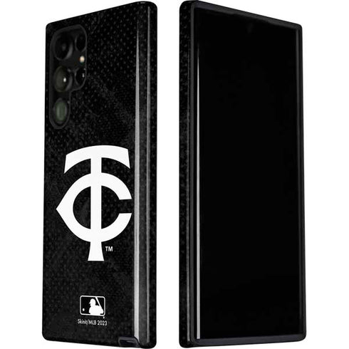 MLB Minnesota Twins Dark Wash Galaxy S22 Ultra Pro Case
