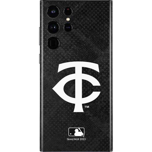 MLB Minnesota Twins Dark Wash Galaxy S22 Ultra Skin