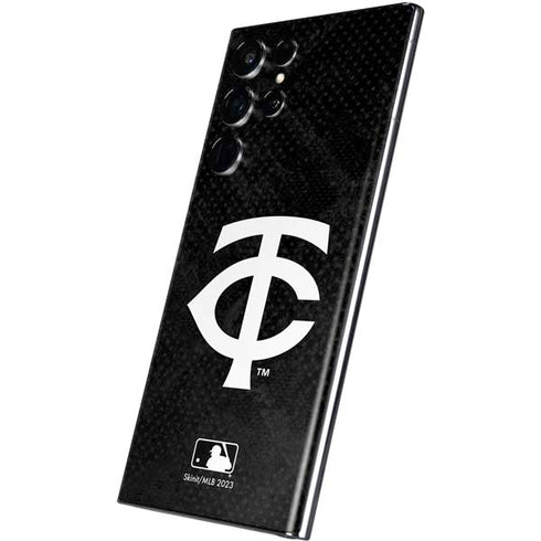 MLB Minnesota Twins Dark Wash Galaxy S22 Ultra Skin