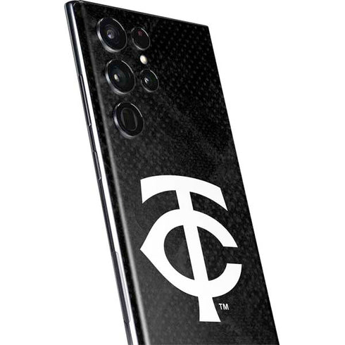 MLB Minnesota Twins Dark Wash Galaxy S22 Ultra Skin