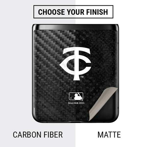 MLB Minnesota Twins Dark Wash Galaxy Z Flip Skin
