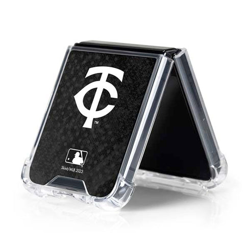 MLB Minnesota Twins Dark Wash Galaxy Z Flip5 5G Clear Case