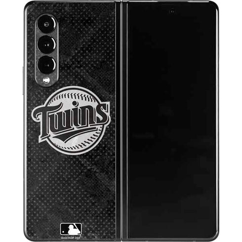 MLB Minnesota Twins Dark Wash Galaxy Z Fold3 5G Skin