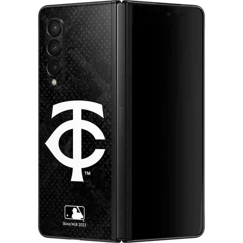 MLB Minnesota Twins Dark Wash Galaxy Z Fold3 5G Skin