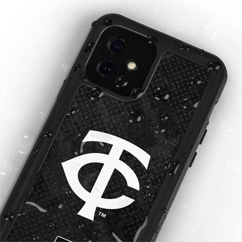 MLB Minnesota Twins Dark Wash iPhone 12 Mini Waterproof Case