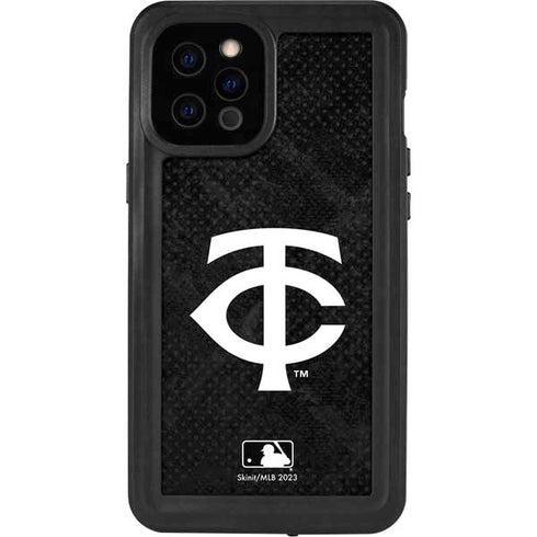 MLB Minnesota Twins Dark Wash iPhone 12 Pro Max Waterproof Case