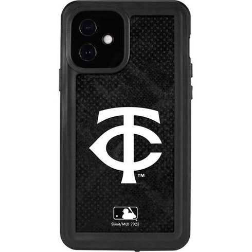 MLB Minnesota Twins Dark Wash iPhone 12 Waterproof Case