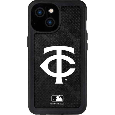 MLB Minnesota Twins Dark Wash iPhone 13 Mini Waterproof Case