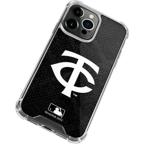 MLB Minnesota Twins Dark Wash iPhone 13 Pro Max Clear Case