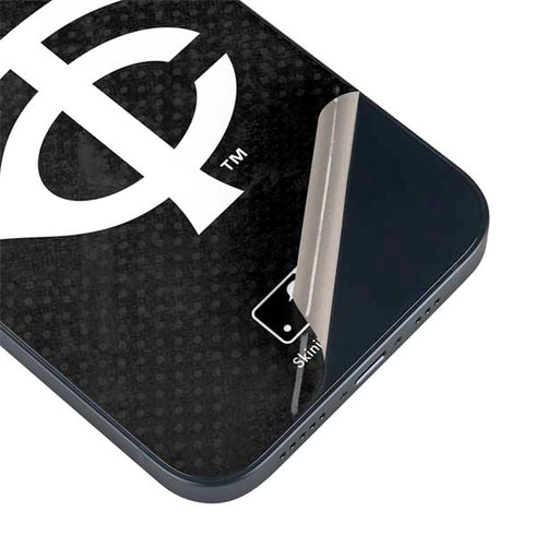 MLB Minnesota Twins Dark Wash iPhone 15 Plus Skin