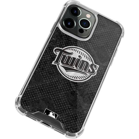 MLB Minnesota Twins Dark Wash iPhone 15 Pro Max Clear Case