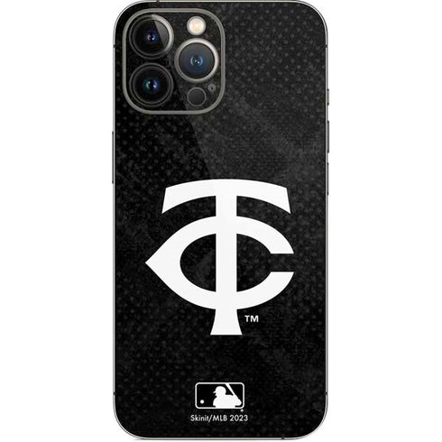 MLB Minnesota Twins Dark Wash iPhone 14 Pro Max Skin
