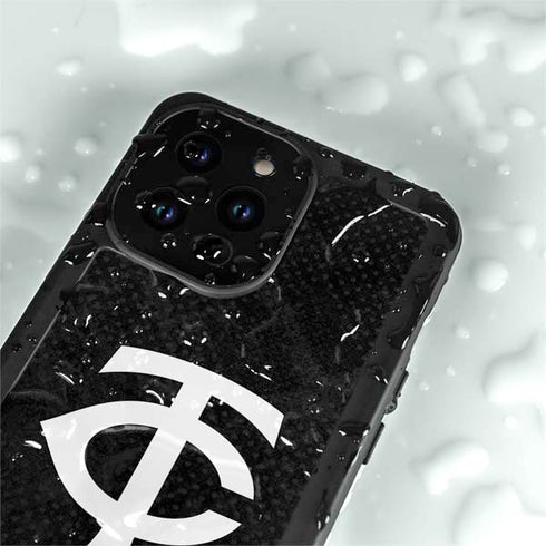 MLB Minnesota Twins Dark Wash iPhone 14 Pro Max Waterproof Case