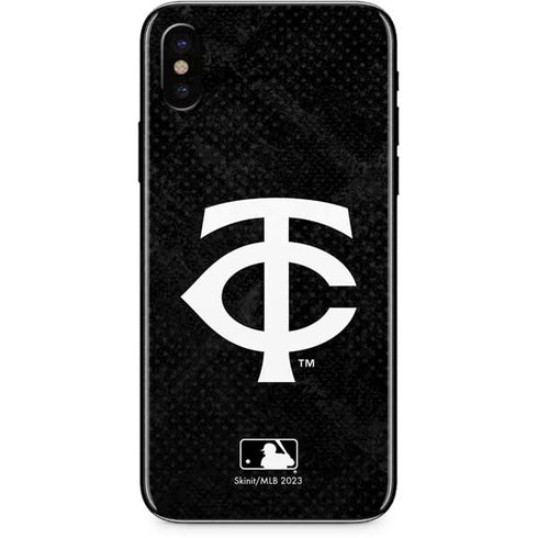 MLB Minnesota Twins Dark Wash iPhone X Skin