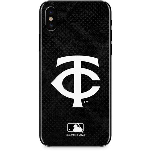 MLB Minnesota Twins Dark Wash iPhone XS Max Skin