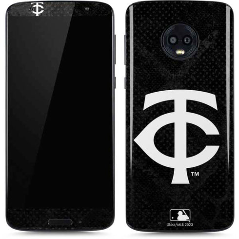 MLB Minnesota Twins Dark Wash Moto G6 Skin