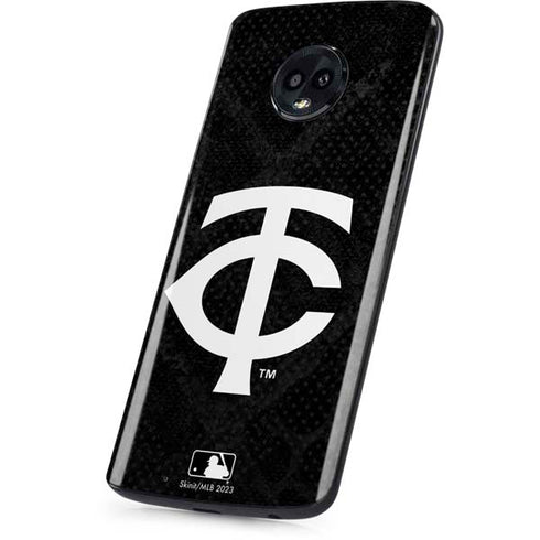 MLB Minnesota Twins Dark Wash Moto G6 Skin