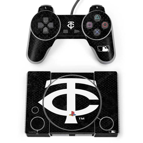 MLB Minnesota Twins Dark Wash PlayStation Classic Bundle Skin