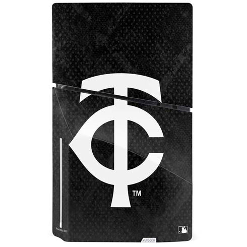 MLB Minnesota Twins Dark Wash PS5 Slim Disk Console Skin