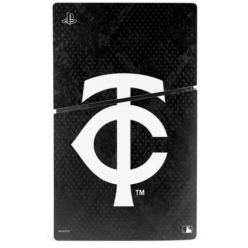 MLB Minnesota Twins Dark Wash PS5 Slim Digital Edition Bundle Skin