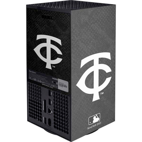 MLB Minnesota Twins Dark Wash Xbox Series X Console Skin