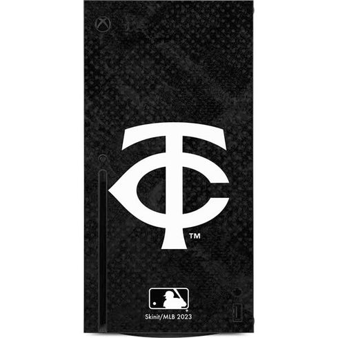 MLB Minnesota Twins Dark Wash Xbox Series X Console Skin