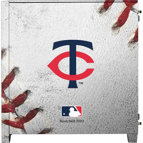 MLB Minnesota Twins Game Ball Corsair 4000D Tempered Glass Mid-Tower ATX Case Skin