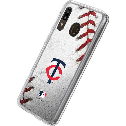 MLB Minnesota Twins Game Ball Galaxy A20 Clear Case