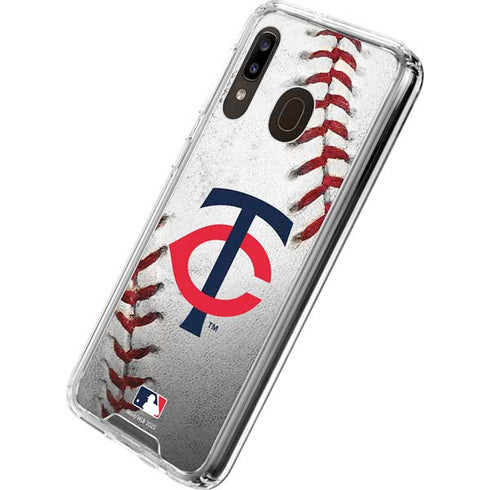 MLB Minnesota Twins Game Ball Galaxy A30 Clear Case