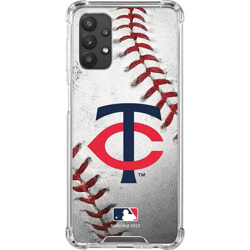 MLB Minnesota Twins Game Ball Galaxy A32 5G Clear Case