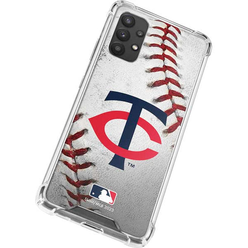MLB Minnesota Twins Game Ball Galaxy A32 5G Clear Case