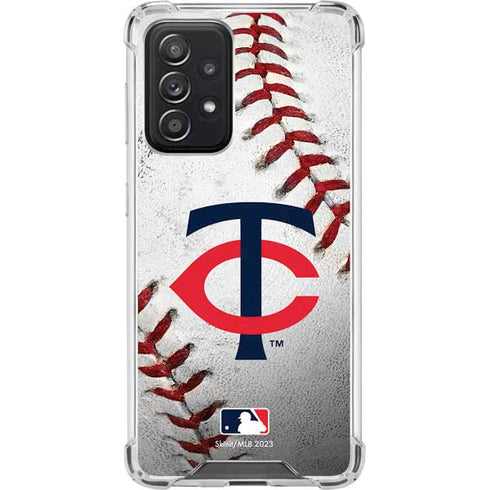 MLB Minnesota Twins Game Ball Galaxy A52 5G Clear Case