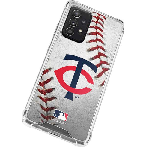 MLB Minnesota Twins Game Ball Galaxy A52 5G Clear Case