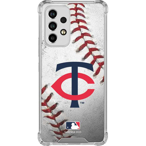 MLB Minnesota Twins Game Ball Galaxy A53 5G Clear Case