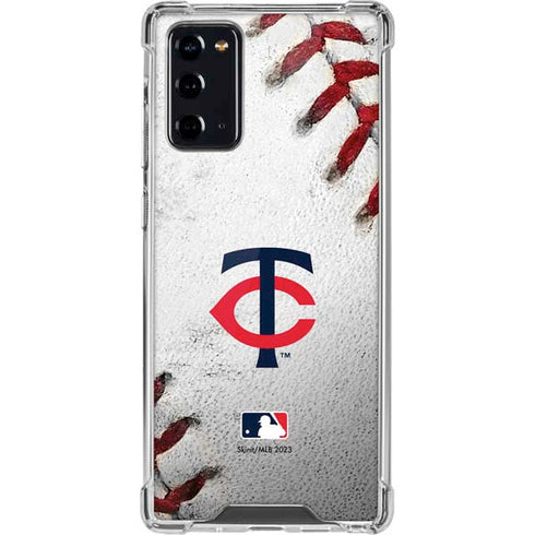 MLB Minnesota Twins Game Ball Galaxy Note20 5G Clear Case