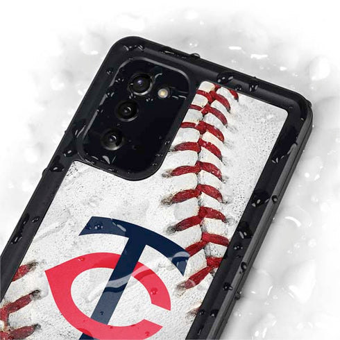 MLB Minnesota Twins Game Ball Galaxy Note20 5G Waterproof Case