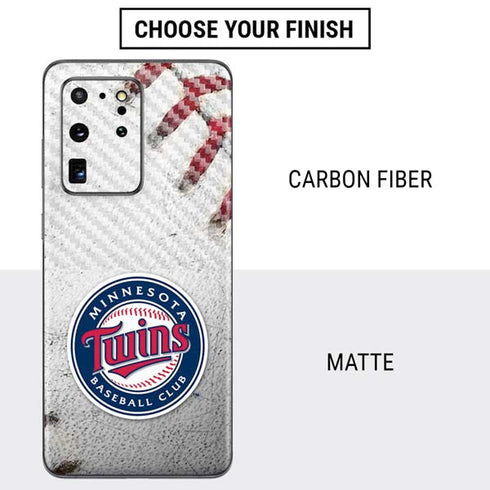 MLB Minnesota Twins Game Ball Galaxy S20 Ultra 5G Skin