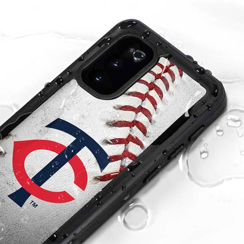 MLB Minnesota Twins Game Ball Galaxy S20 Waterproof Case