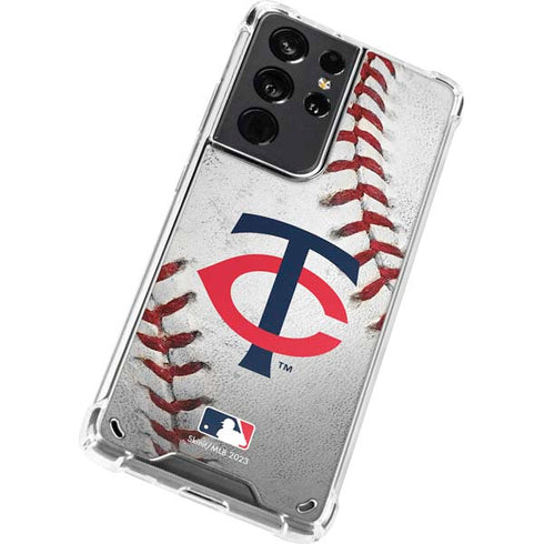 MLB Minnesota Twins Game Ball Galaxy S21 Ultra 5G Clear Case